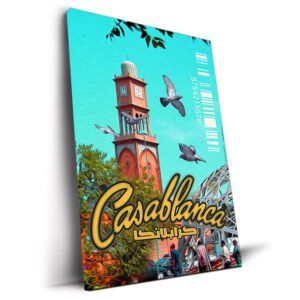 Casablanca tableau ville blanche Maroc par Theartof3omar