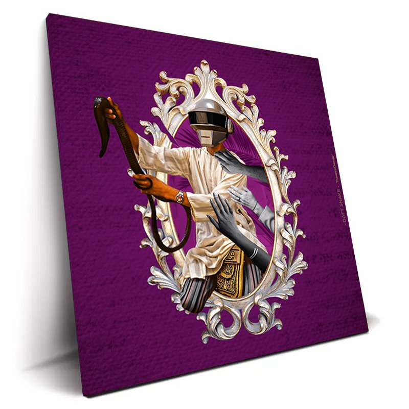 DAFT SNAKE par Theartof3omar tableau pop-art futuriste maroc