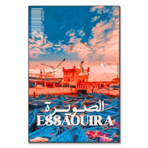 Essaouira tableau ville bleue Maroc par Theartof3omar