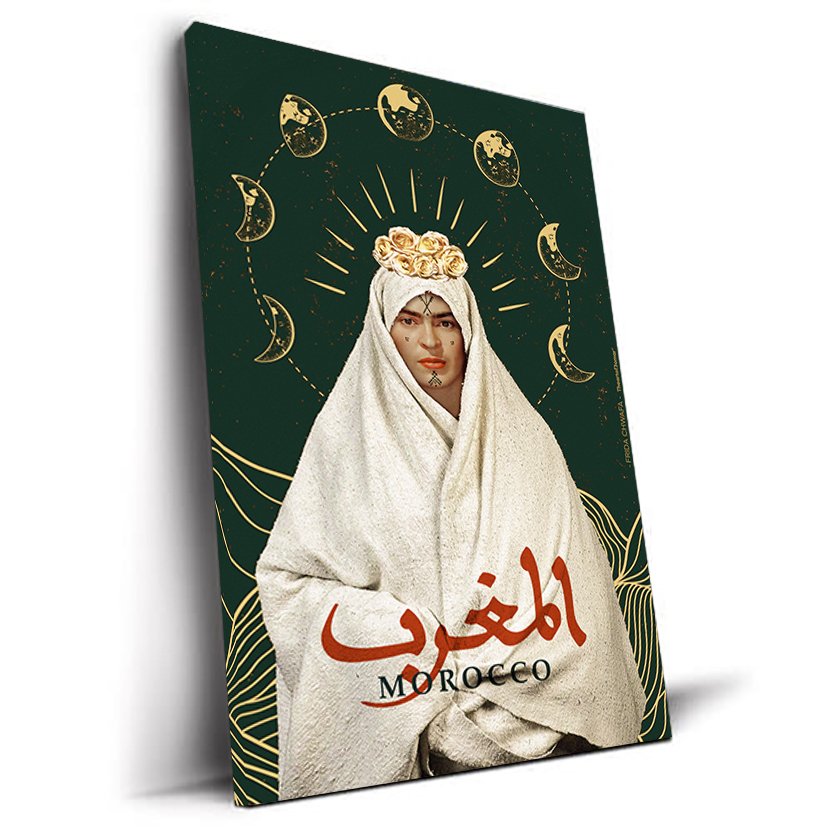 FRIDA CHWAFA tableau Frida Kahlo version marocaine