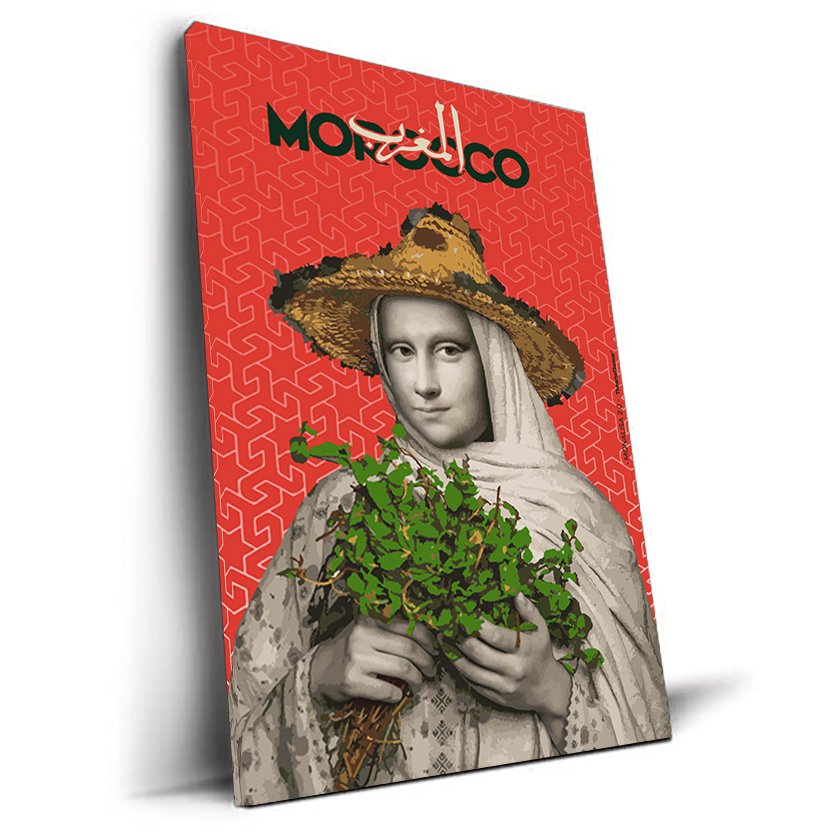 MONALISA 2 tableau Mona Lisa version marocaine