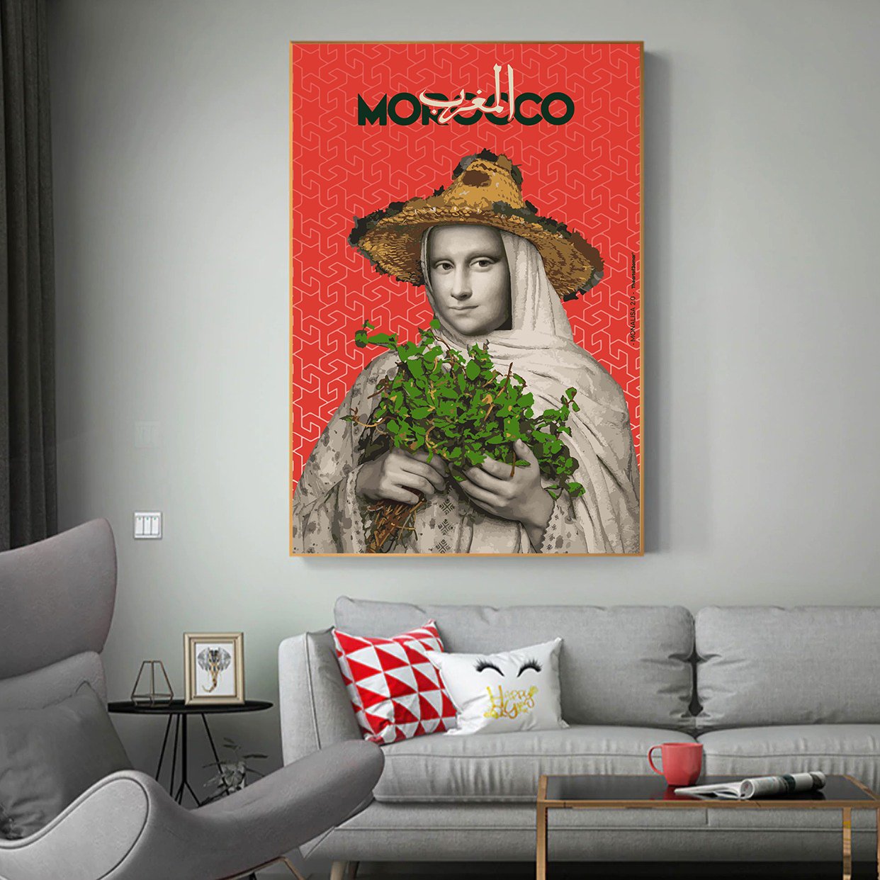 MONALISA 2 tableau Mona Lisa version marocaine