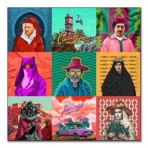 MOSAIC TAO 3 par Theartof3omar tableau pop art maroc