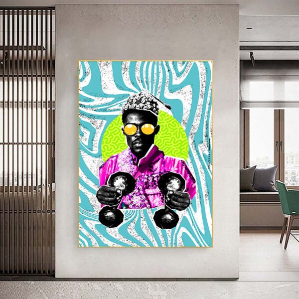TOUKOULILA tableau pop-art gnawa par Theartof3omar