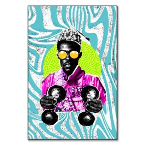 TOUKOULILA tableau pop-art gnawa par Theartof3omar
