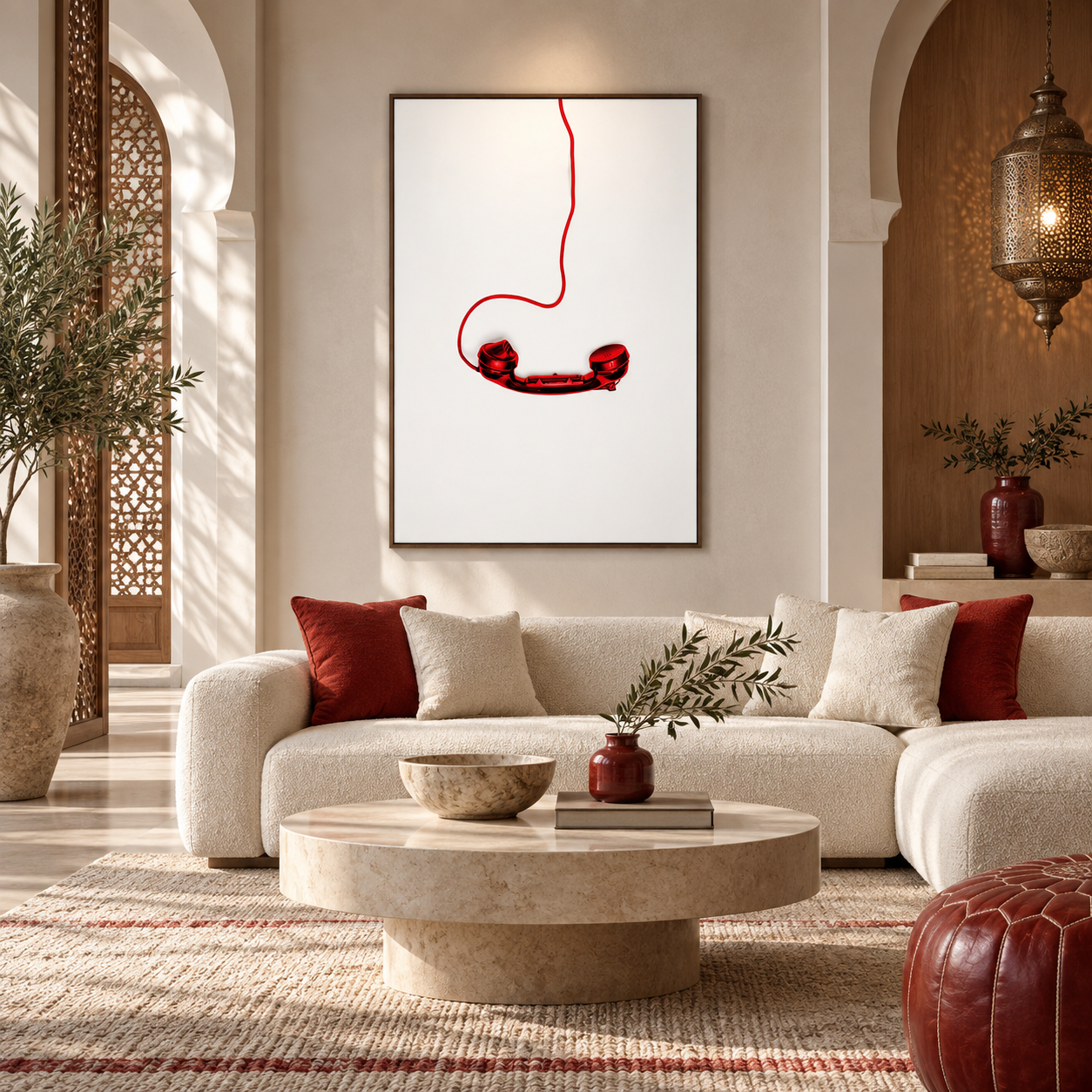 Red Phone par Arty Studio, tableau Arty Studio, Figuratif en décoration murale