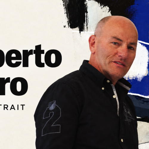 Roberto Moro portrait on textured ivory 5