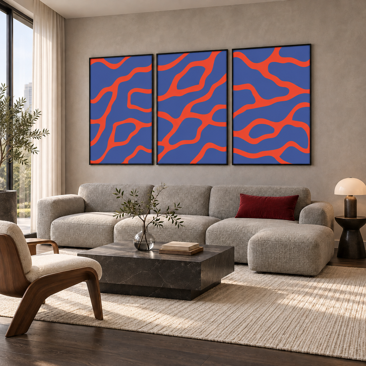 Azur ardent 03 par Arty Studio, tableau Arty Studio, inspiration en décoration murale
