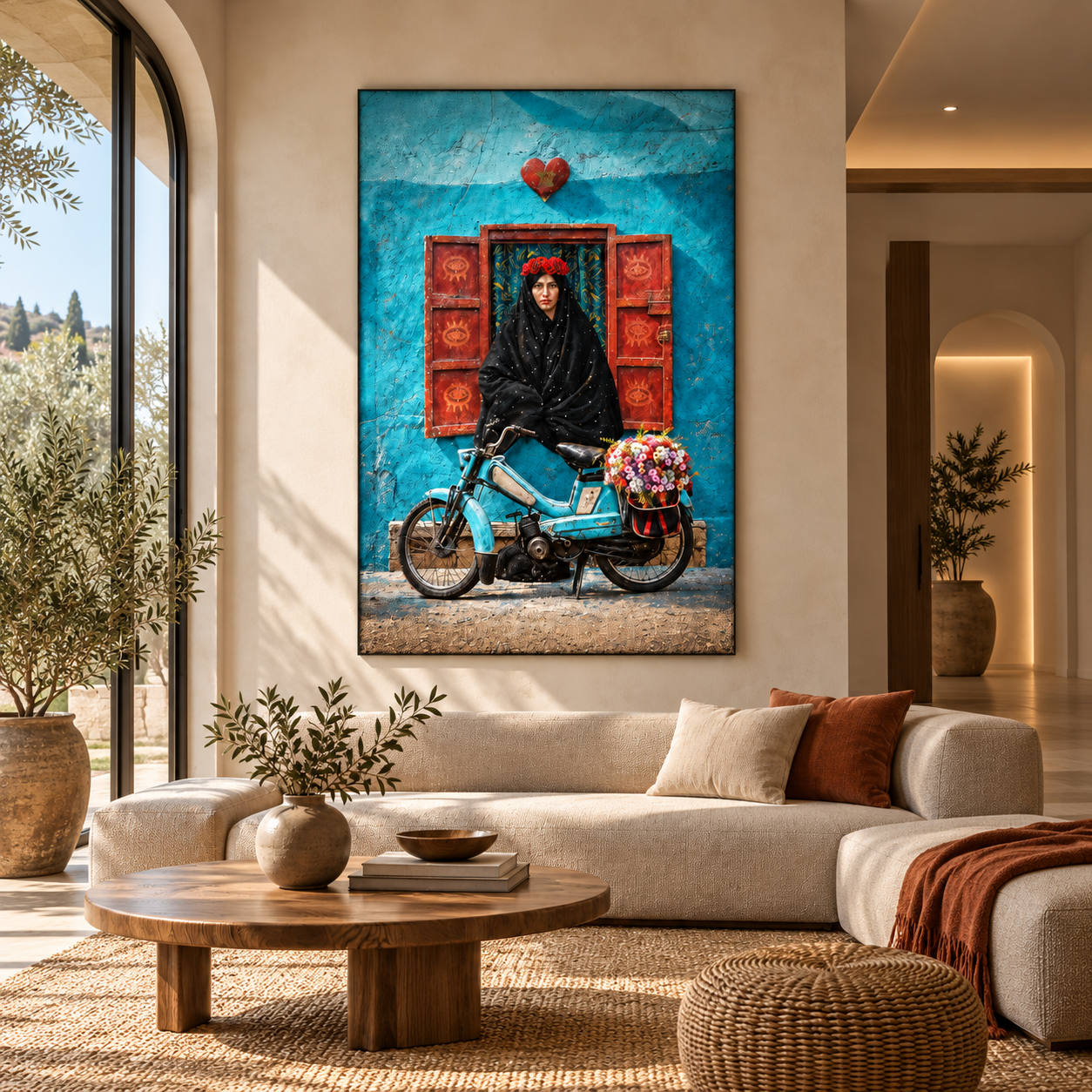 FRIDA TAO0391 par Theartof3omar, tableau Collage, Theartof3omar en décoration murale