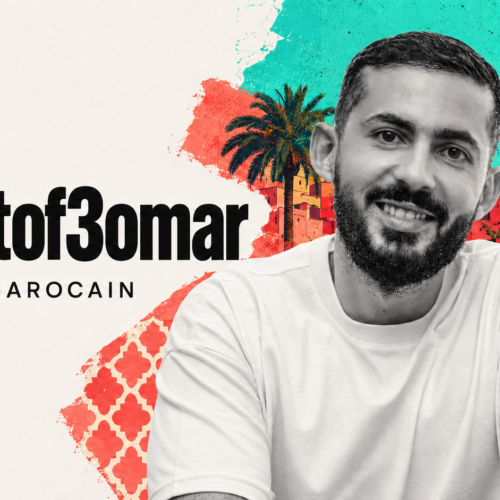 Warm Moroccan collage portrait 1